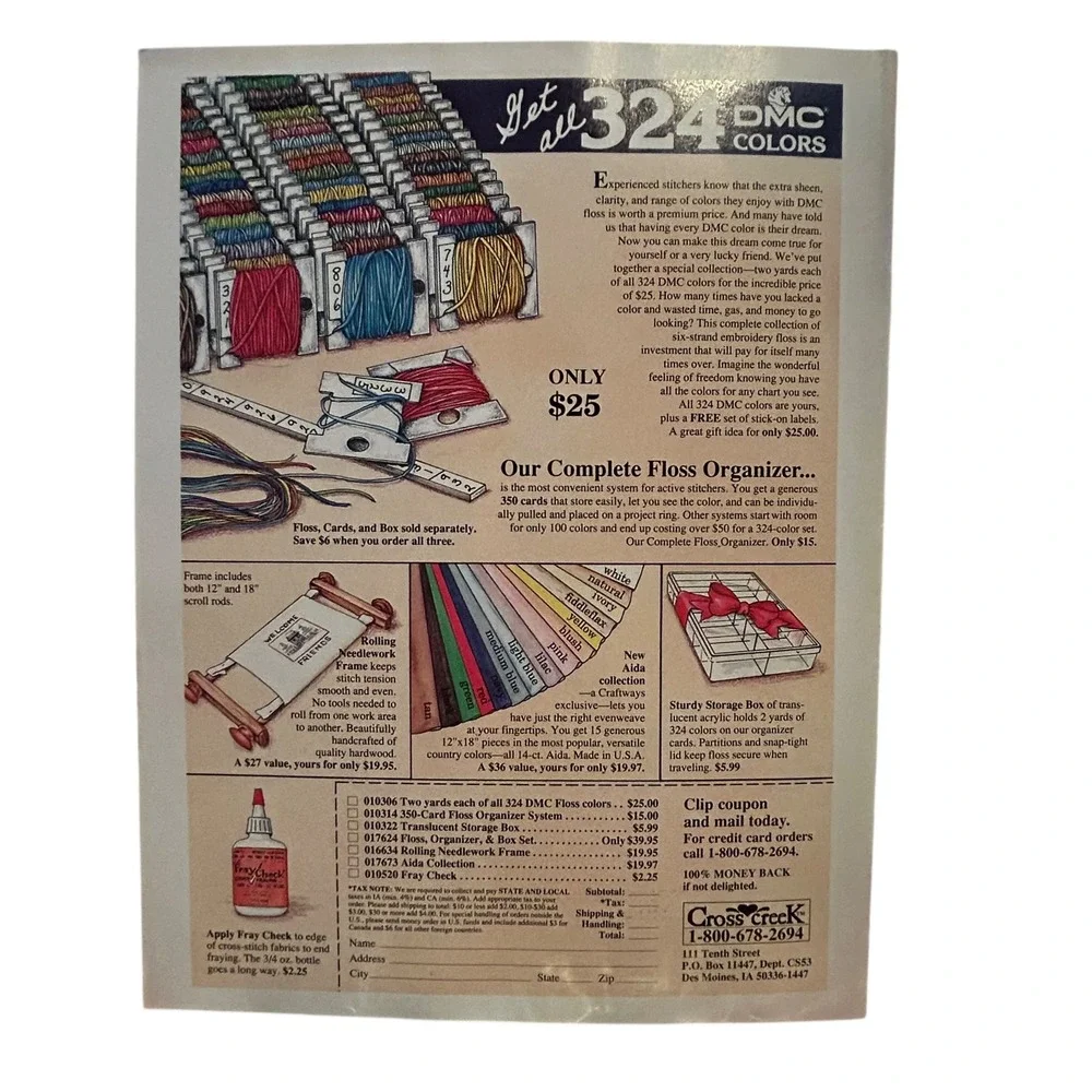 Vintage Cross Stitch & Country Crafts Magazine Jan Feb 1990 29 Great Projects